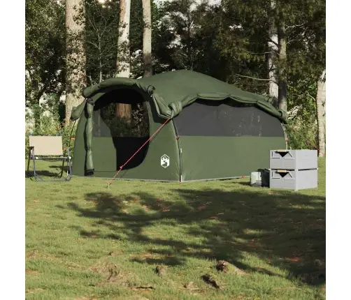 Ģimenes Telts, Tuneļa, 6 Personām, Zaļa, Ūdensnecaurlaidīga Vidaxl