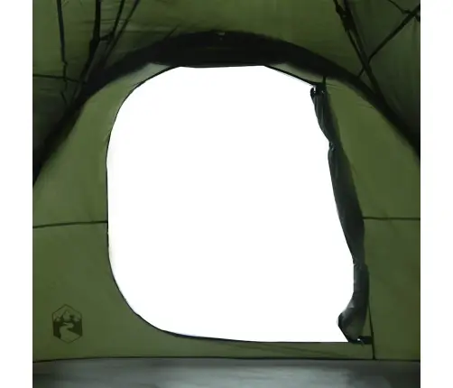 Ģimenes Telts, Tuneļa, 6 Personām, Zaļa, Ūdensnecaurlaidīga Vidaxl