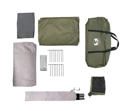 Ģimenes Telts, Tuneļa, 6 Personām, Zaļa, Ūdensnecaurlaidīga Vidaxl