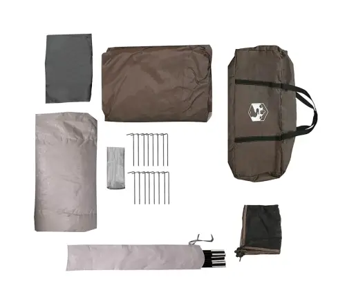 Ģimenes Telts, Tuneļa, 6 Personām, Brūna, Ūdensnecaurlaidīga Vidaxl