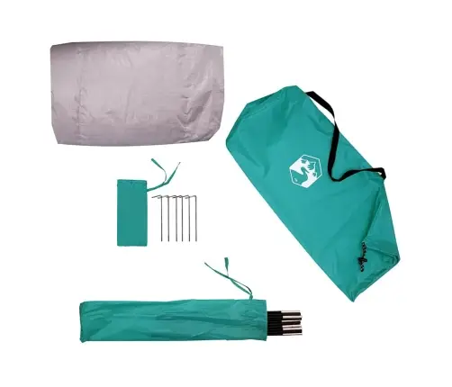 Pludmales Telts 2 Personām, Jūras Zaļa, Ūdensnecaurlaidīga Vidaxl