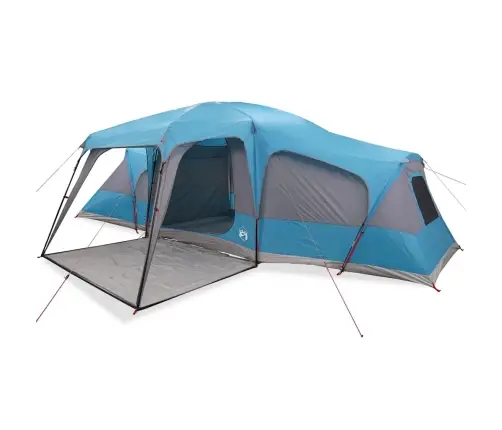 Ģimenes Telts Ar Verandu 9 Personām, Zila, Ūdensnecaurlaidīga Vidaxl