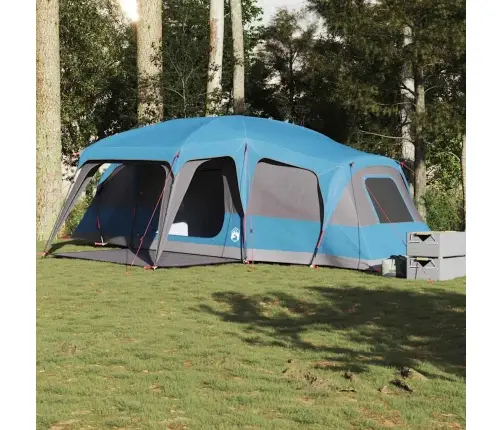 Ģimenes Telts Ar Verandu 9 Personām, Zila, Ūdensnecaurlaidīga Vidaxl