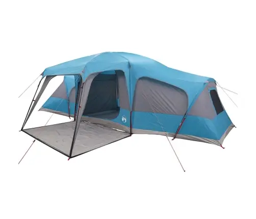 Ģimenes Telts Ar Verandu 9 Personām, Zila, Ūdensnecaurlaidīga Vidaxl