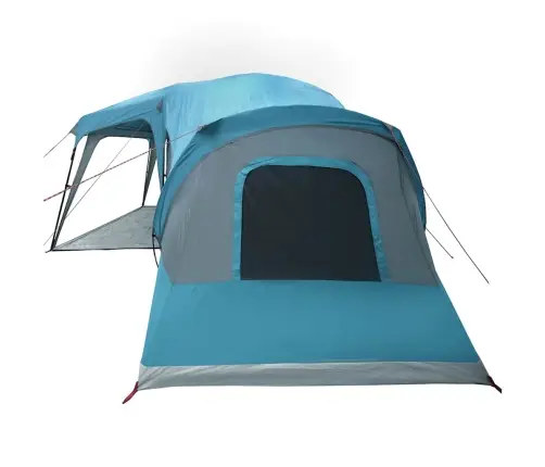 Ģimenes Telts Ar Verandu 9 Personām, Zila, Ūdensnecaurlaidīga Vidaxl