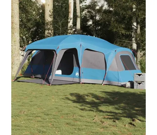 Ģimenes Telts Ar Verandu 9 Personām, Zila, Ūdensnecaurlaidīga Vidaxl