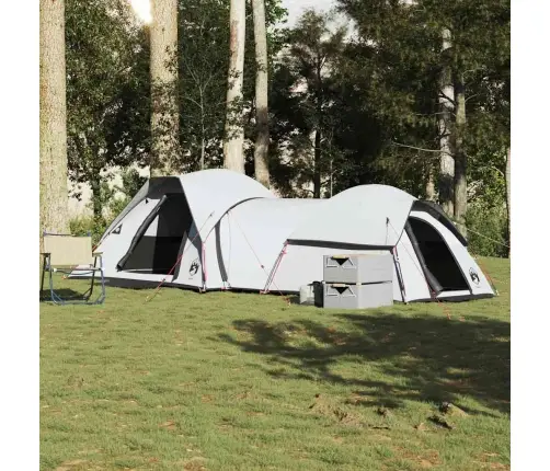 Kempinga Telts 5 Personām, Balta, Ūdensnecaurlaidīga, Audums Vidaxl