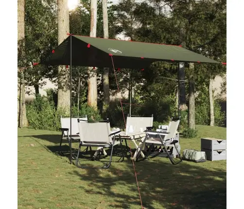 Kempinga Tents, Olīvu Zaļa, 306X306 Cm, Ūdensizturīga Vidaxl