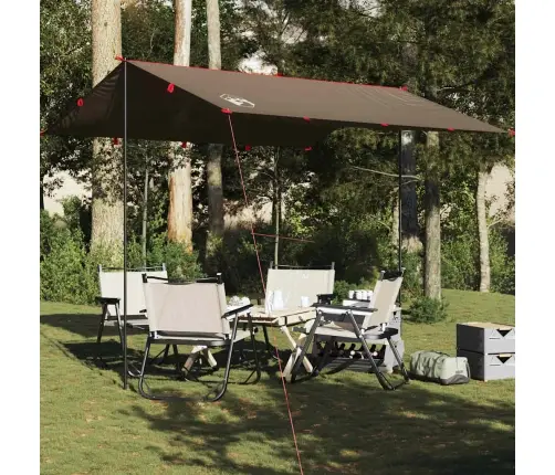 Kempinga Tents, Brūna, 306X306 Cm, Ūdensizturīga Vidaxl