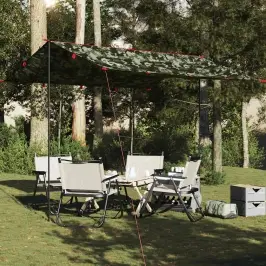 Kempinga Tents, Kamuflāža, 306X306 Cm, Ūdensizturīga Vidaxl