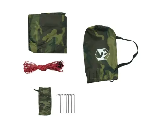 Kempinga Tents, Kamuflāža, 366X306 Cm, Ūdensizturīga Vidaxl