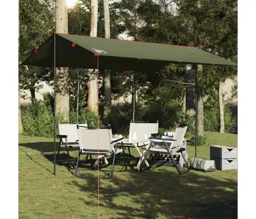 Kempinga Tents, Olīvu Zaļa, 406X306 Cm, Ūdensizturīga Vidaxl