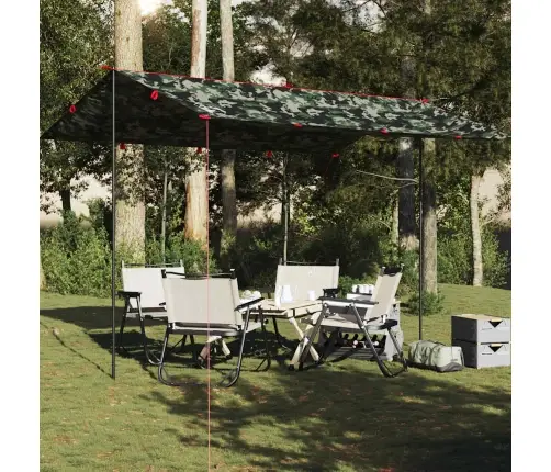 Stovyklavimo Tentas, Kamufliažinis, 406X306Cm