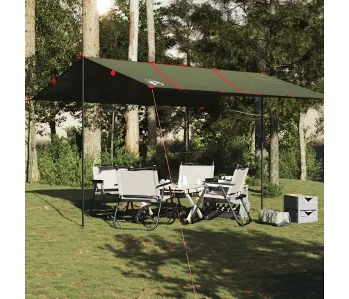 Kempinga Tents, Olīvu Zaļa, 451X420 Cm, Ūdensizturīga Vidaxl