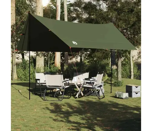 Kempinga Tents, Olīvu Zaļa, 438X376X212 Cm, Ūdensizturīga Vidaxl