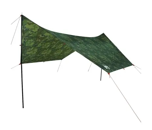Kempinga Tents, Kamuflāža, 462X306X211 Cm, Ūdensizturīga Vidaxl