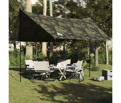 Kempinga Tents, Kamuflāža, 462X306X211 Cm, Ūdensizturīga Vidaxl