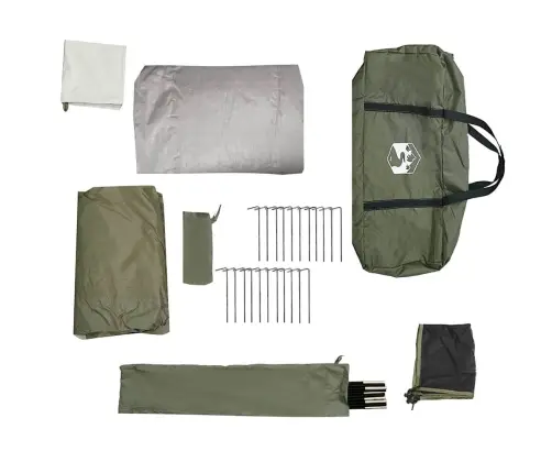 Stovyklavimo Palapinė, Žalia, Keturvietė, Kupolinė