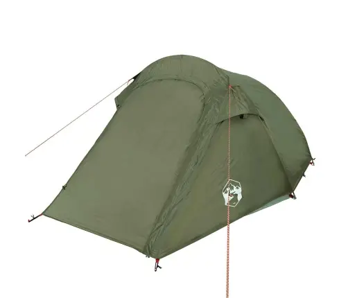 Kempinga Telts, Tuneļa, 2 Personām, Zaļa, Ūdensnecaurlaidīga Vidaxl