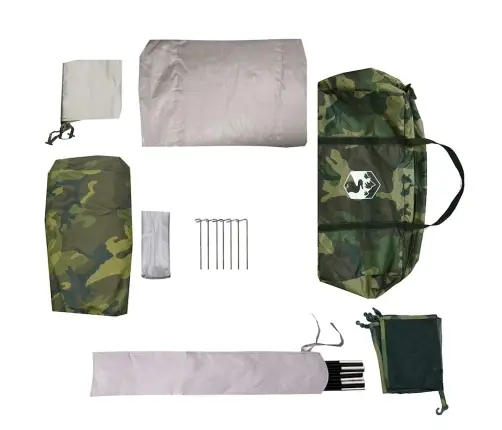 Kempinga Telts 4 Personām, Kupola Forma, Ūdensnecaurlaidīga Vidaxl