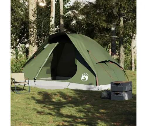 Ģimenes Telts 6 Personām, Olīvu Zaļa, Ūdensnecaurlaidīga Vidaxl