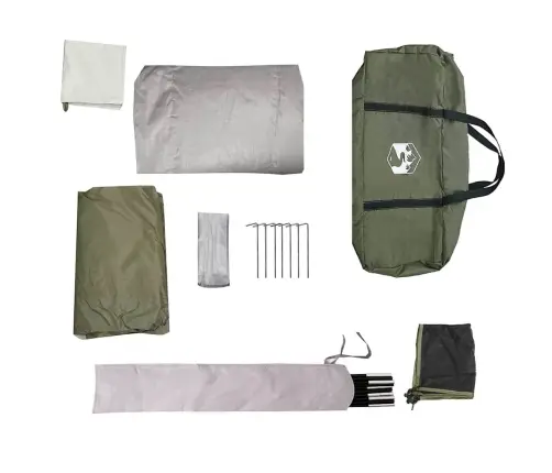 Ģimenes Telts 6 Personām, Olīvu Zaļa, Ūdensnecaurlaidīga Vidaxl