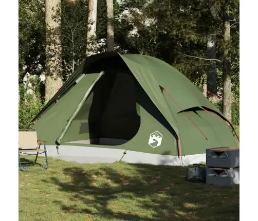 Ģimenes Telts 6 Personām, Olīvu Zaļa, Ūdensnecaurlaidīga Vidaxl