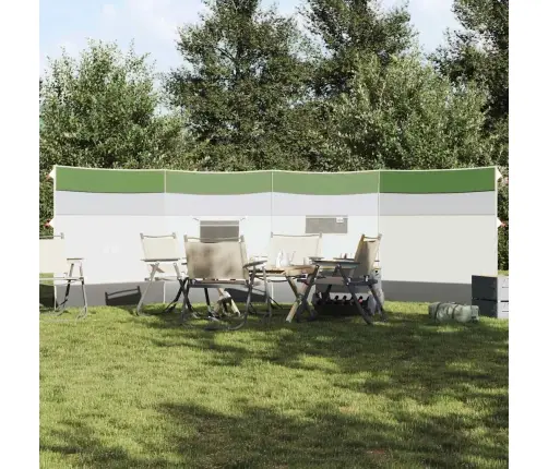 Kempinga Vēja Aizsargs, Zaļš, 510X153 Cm, Ūdensdrošs Vidaxl