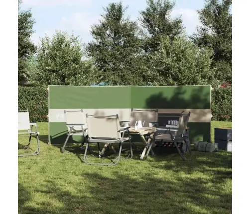 Camping Windbreak Green 344X120 Cm Atsparus Vandeniui