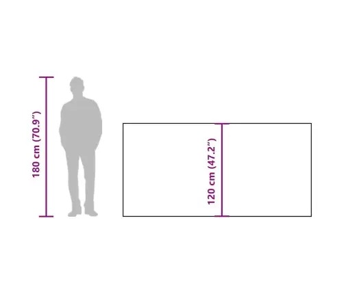 Camping Windbreak Green 344X120 Cm Atsparus Vandeniui