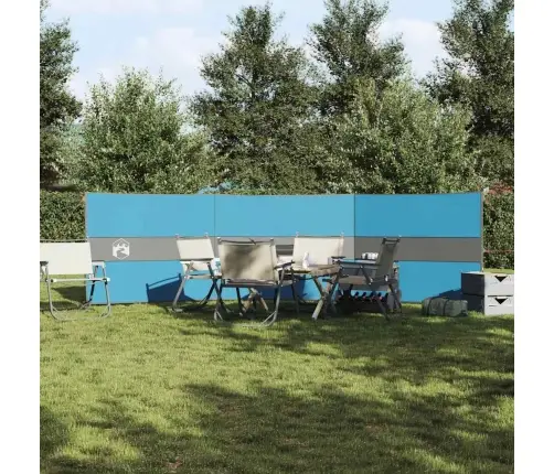 Stovyklavimo Uždanga Nuo Vėjo, Mėlyna, 490X123 Cm