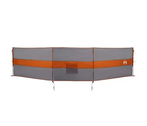 Stovyklavimo Uždanga Nuo Vėjo, Pilka Ir Oranžinė, 490X123 Cm