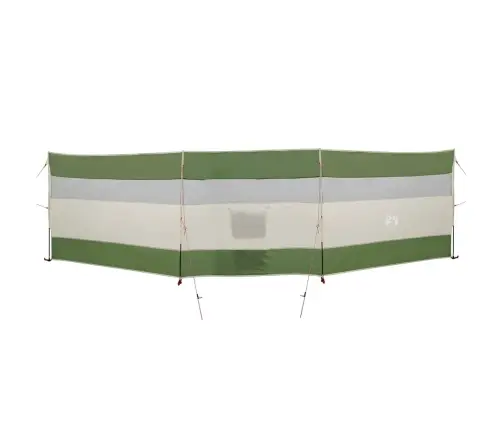 Kempinga Vēja Aizsargs, Zaļš, 508X130 Cm, Ūdensdrošs Vidaxl