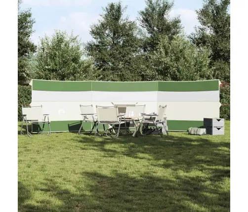 Kempinga Vēja Aizsargs, Zaļš, 508X130 Cm, Ūdensdrošs Vidaxl