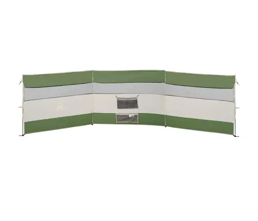 Kempinga Vēja Aizsargs, Zaļš, 508X130 Cm, Ūdensdrošs Vidaxl