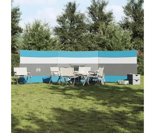 Kempinga Vēja Aizsargs, Zils, 508X130 Cm, Ūdensdrošs Vidaxl