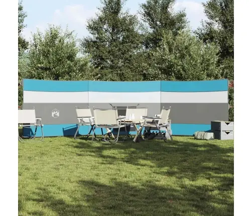 Kempinga Vēja Aizsargs, Zils, 508X130 Cm, Ūdensdrošs Vidaxl