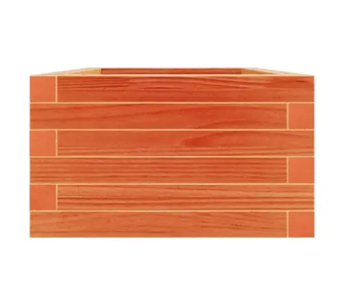 Dārza Puķu Kaste, Vaska Brūnas, 40X40X23 Cm Priedes Masīvkoks Vidaxl