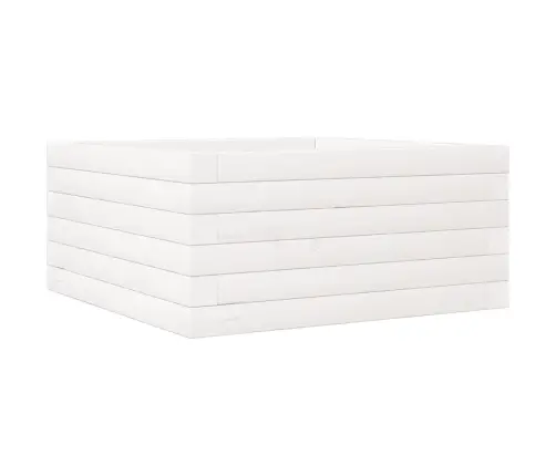 Aia Taimekast, Valge, 50 X 50 X 23 cm Männipuit