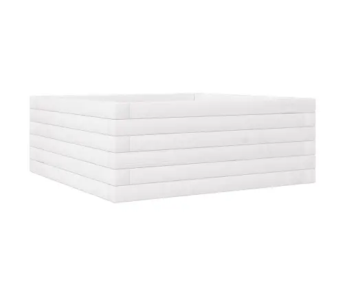 Dārza Puķu Kaste, Balta, 60X60X23 Cm, Priedes Masīvkoks Vidaxl