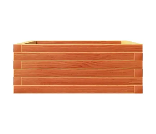 Dārza Puķu Kaste, Vaska Brūnas, 60X60X23 Cm, Priedes Masīvkoks Vidaxl