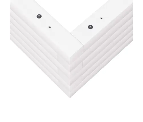 Dārza Puķu Kaste, Balta, 80X80X23 Cm, Priedes Masīvkoks Vidaxl