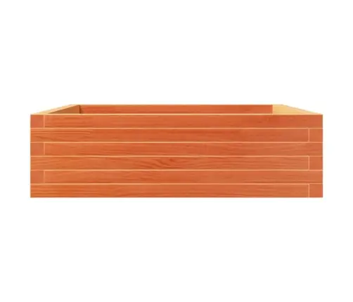 Dārza Puķu Kaste, Vaska Brūnas, 80X80X23 Cm, Priedes Masīvkoks Vidaxl