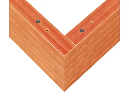 Dārza Puķu Kaste, Vaska Brūnas, 80X80X23 Cm, Priedes Masīvkoks Vidaxl