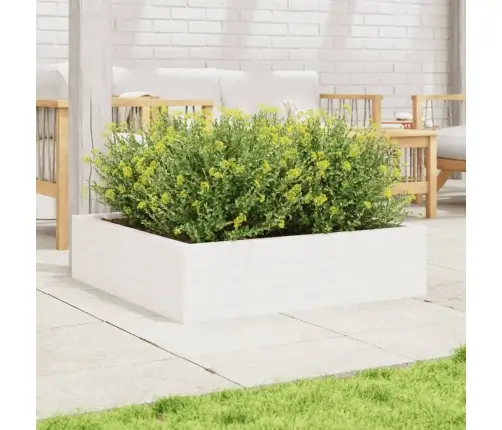 Aia Taimekast, Valge, 90 X 90 X 23 cm Männipuit