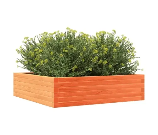 Dārza Puķu Kaste, Vaska Brūnas, 90X90X23 Cm, Priedes Masīvkoks Vidaxl
