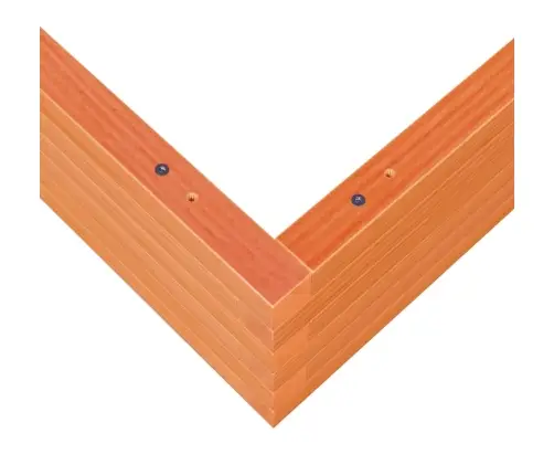 Dārza Puķu Kaste, Vaska Brūnas, 90X90X23 Cm, Priedes Masīvkoks Vidaxl