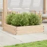 Dārza Puķu Kaste, 100X100X23 Cm, Priedes Masīvkoks Vidaxl