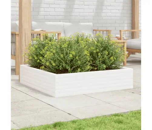 Aia Taimekast, Valge, 100X100X23 cm Toekas Männipuit