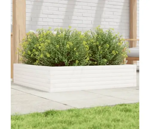 Aia Taimekast, Valge, 100X100X23 cm Toekas Männipuit